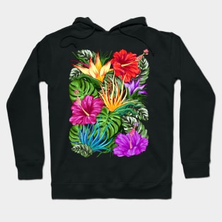 Tropical Flora Summer Mood Hoodie